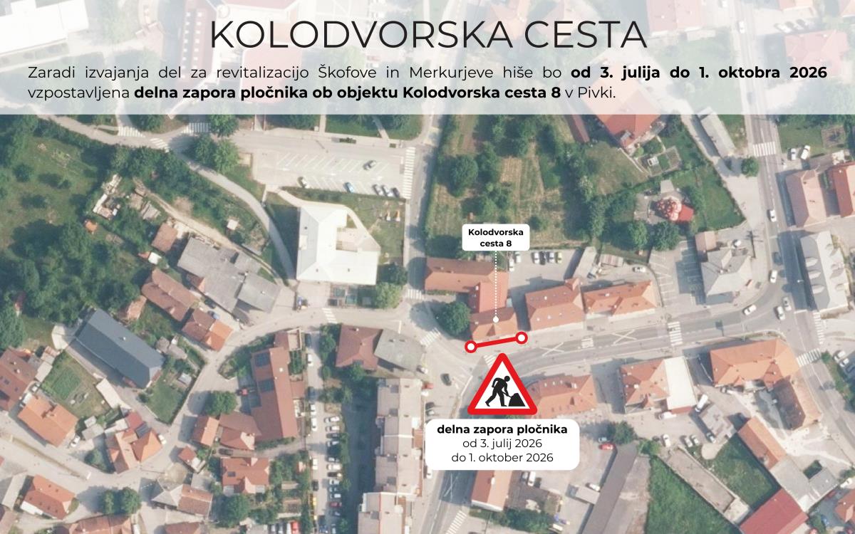 Delna zapora pločnika - Kolodvorska 